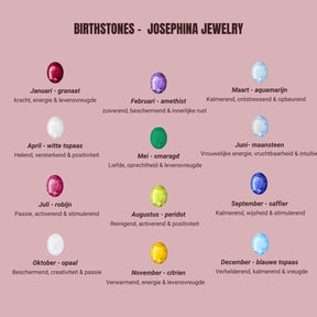 Januari Granaat - Birthstone ring