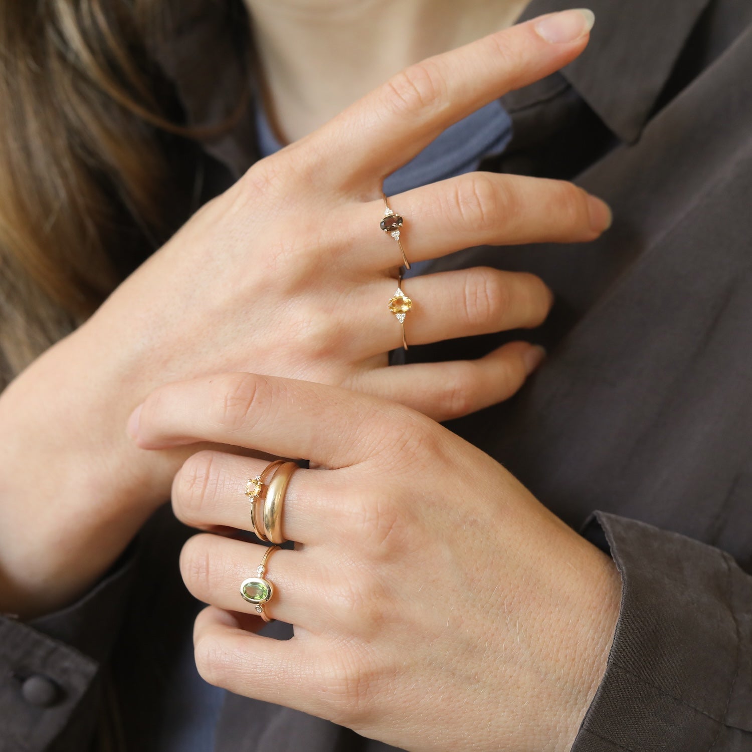 Tanja Citrine ring | 9K